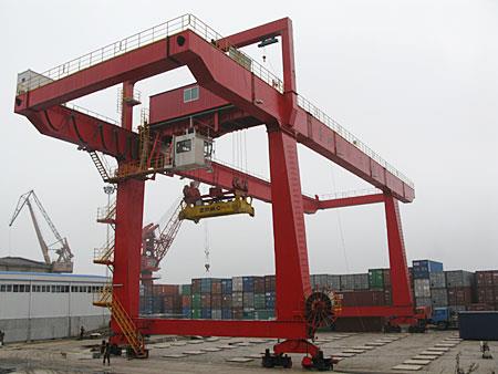 50 tonnin MobilePortal Double Girly Container Gantry Crane Hinta